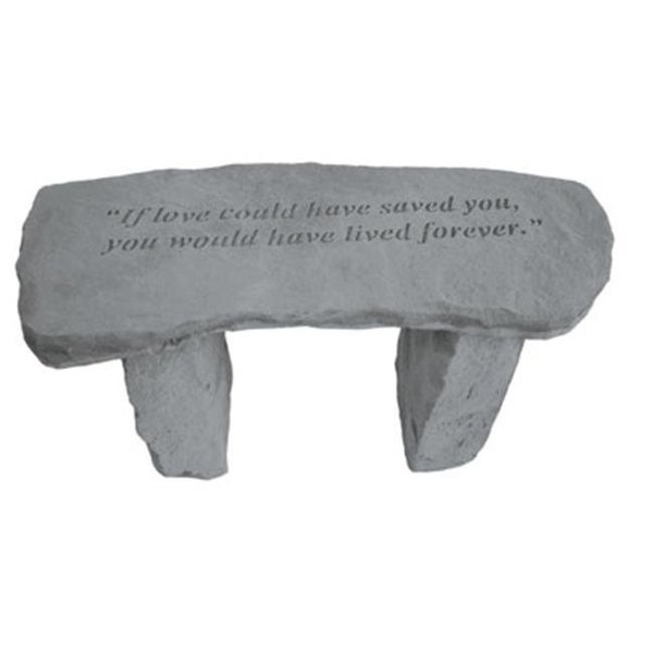Kay Berry Inc Kay Berry- Inc. 37320 If Love Could Have Saved You - Angel Memorial Bench - 29 Inches x 12 Inches x 14.5 Inches 37320
